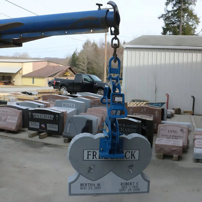 Kenco Curb Lifting Tool used for safely lifting gravestones with precision and ease