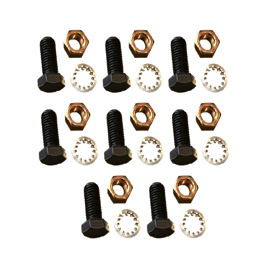 Kenco Pad Bolt Set with assorted bolts, nuts, and washers for secure fastening