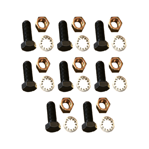 Kenco Pad Bolt Set with assorted bolts, nuts, and washers for secure fastening