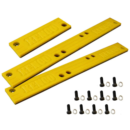 Kenco Pipe Hook Replacement Pads Kit in yellow with screws and clips for secure replacement