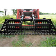 Loflin Fabrication Compact Tractor Rock Bucket Grapple Loflin Fabrication