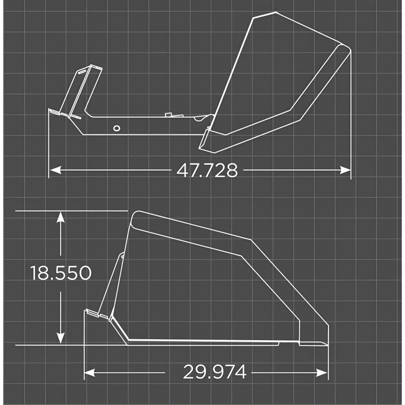 Loflin Fabrication Mini Skid Steer Front Dump Bucket Loflin Fabrication