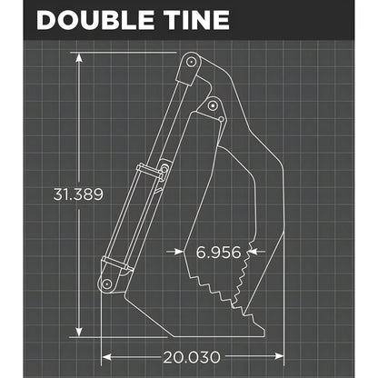 Loflin Fabrication Mini Vertical Root Grapple