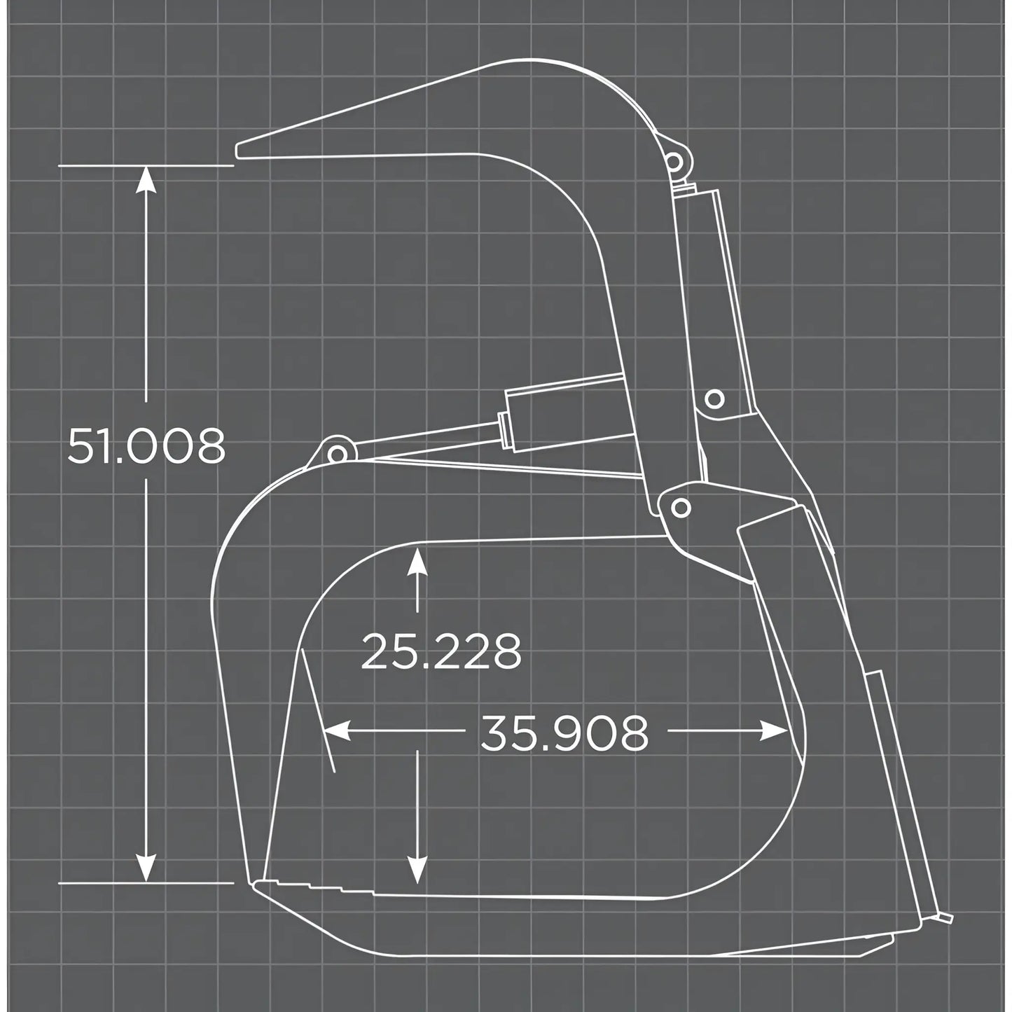Loflin Fabrication Monster Skid Steer Root Grapple