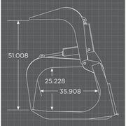 Loflin Fabrication Monster Skid Steer Root Grapple Loflin Fabrication