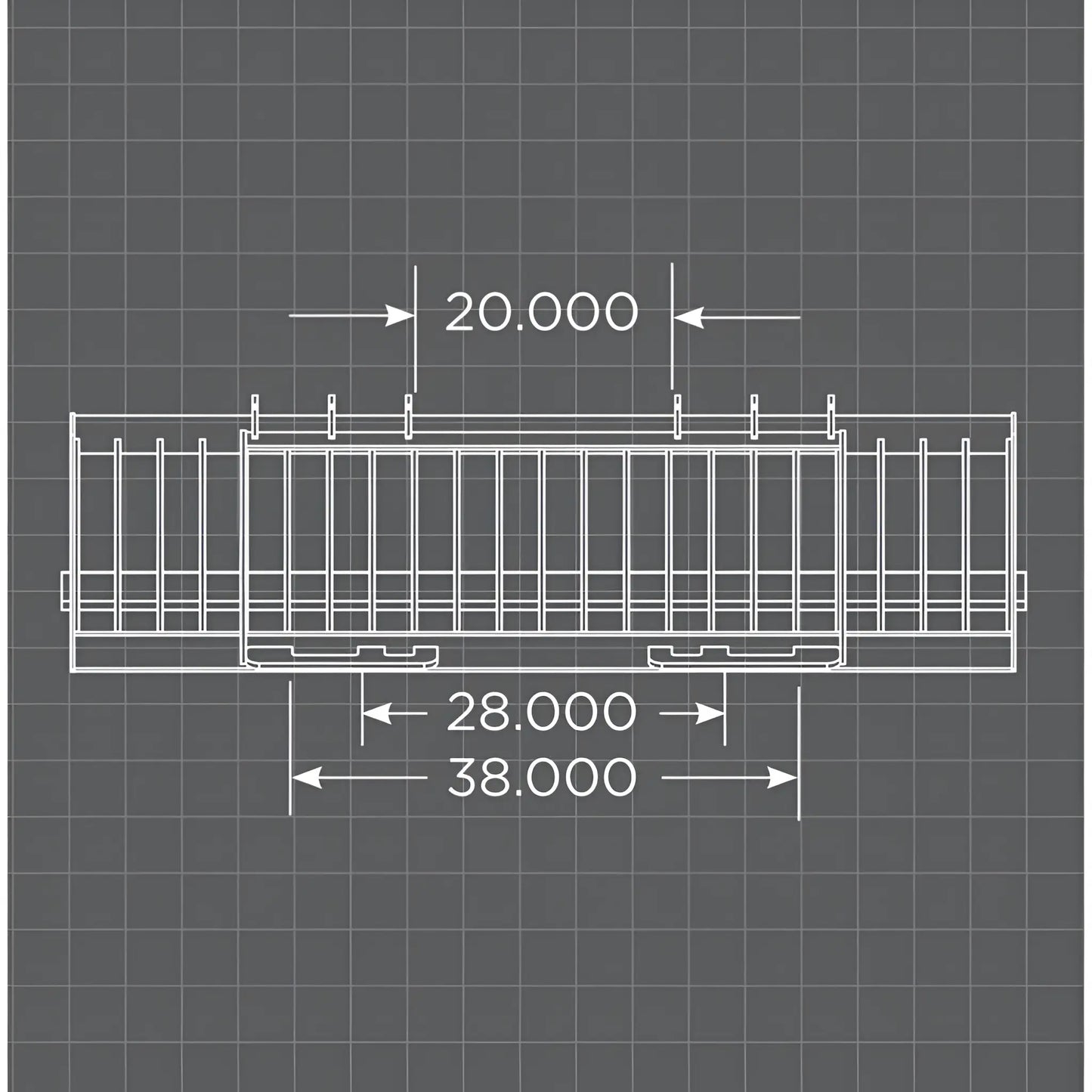 Loflin Fabrication Old Style Skid Steer Rock Bucket W/Teeth