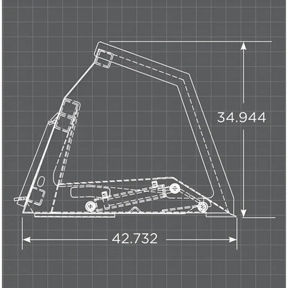 Loflin Fabrication Skid Steer Front Dump Bucket (High Tip)
