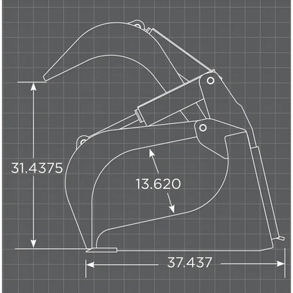 Loflin Fabrication Skid Steer Standard Duty Grapple Bucket