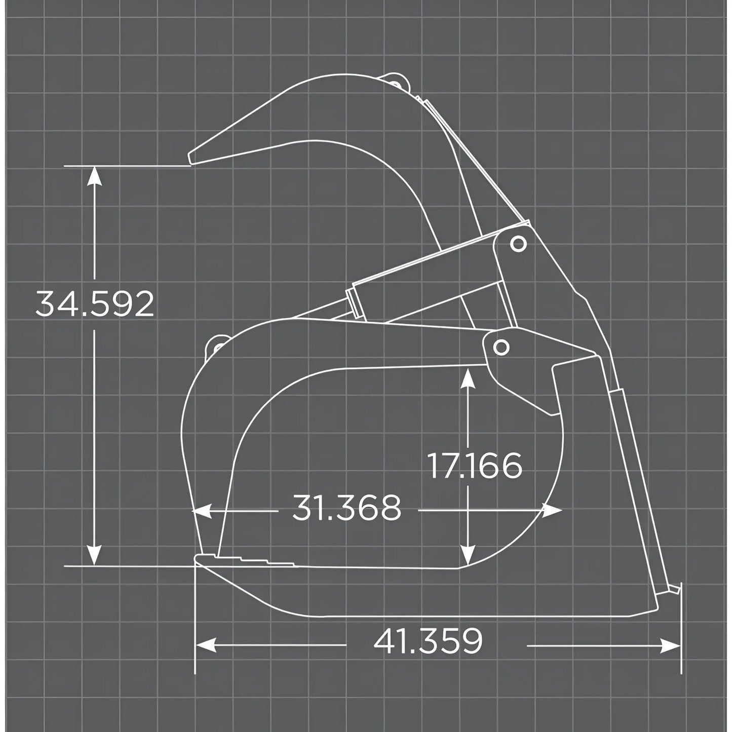 Loflin Fabrication Skid Steer Standard Duty Root Grapple