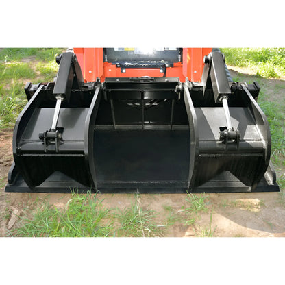 Loflin Fabrication Skid Steer Xtra Heavy Duty Grapple Bucket