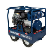 Makinex 1212-23kW 480V portable generator with blue frame and wheels for industrial use
