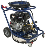 Makinex DPW-2500-0A-HU-50 heavy-duty power washer with blue frame and black engine