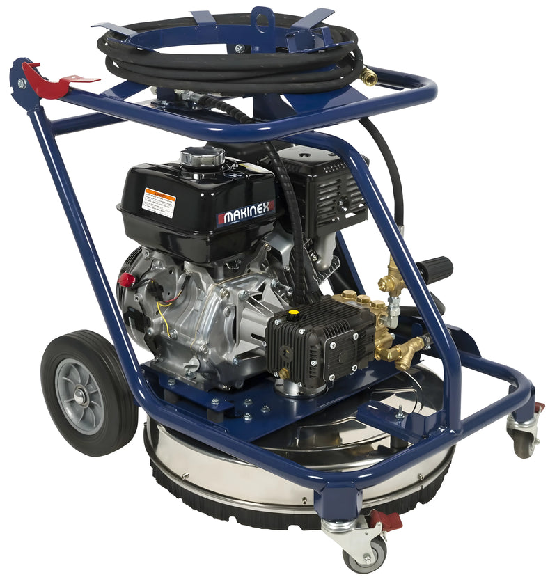 Makinex DPW-2500-0A-HU-50 heavy-duty power washer with blue frame and black engine