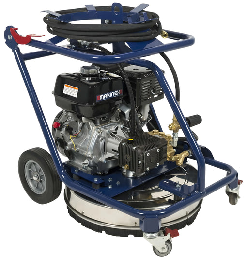 Makinex DPW-2500-0A-HU-50 heavy-duty power washer with blue frame and black engine