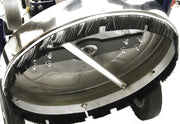 Close-up view of Makinex DPW-4000-0A-HU-50 industrial floor cleaning machine brush attachment