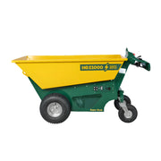 Makinex Mini Dumper with a yellow skip and electric motor for efficient material transport on job sites