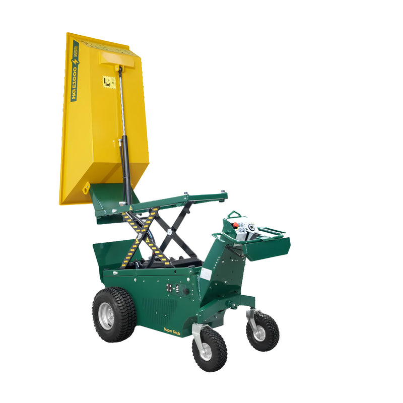 Makinex Mini Dumper Lithium Battery with a tipping skip for easy material transport and handling.