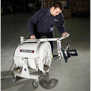 Makinex Mixer in use by a worker for efficient mixing and material handling in a commercial setting