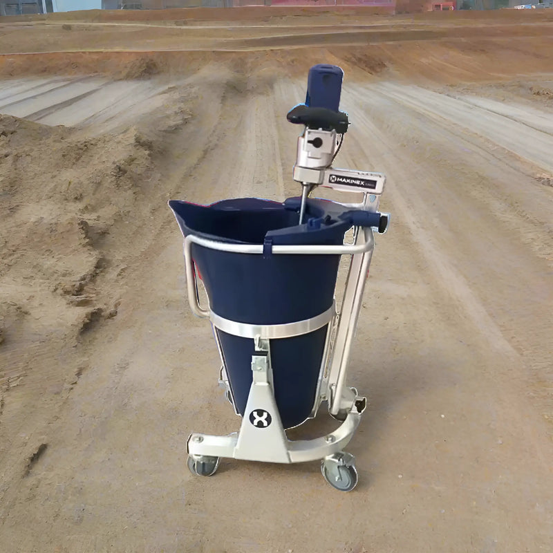 Makinex Mixing Station with mobile design, ideal for efficient mixing on job sites.