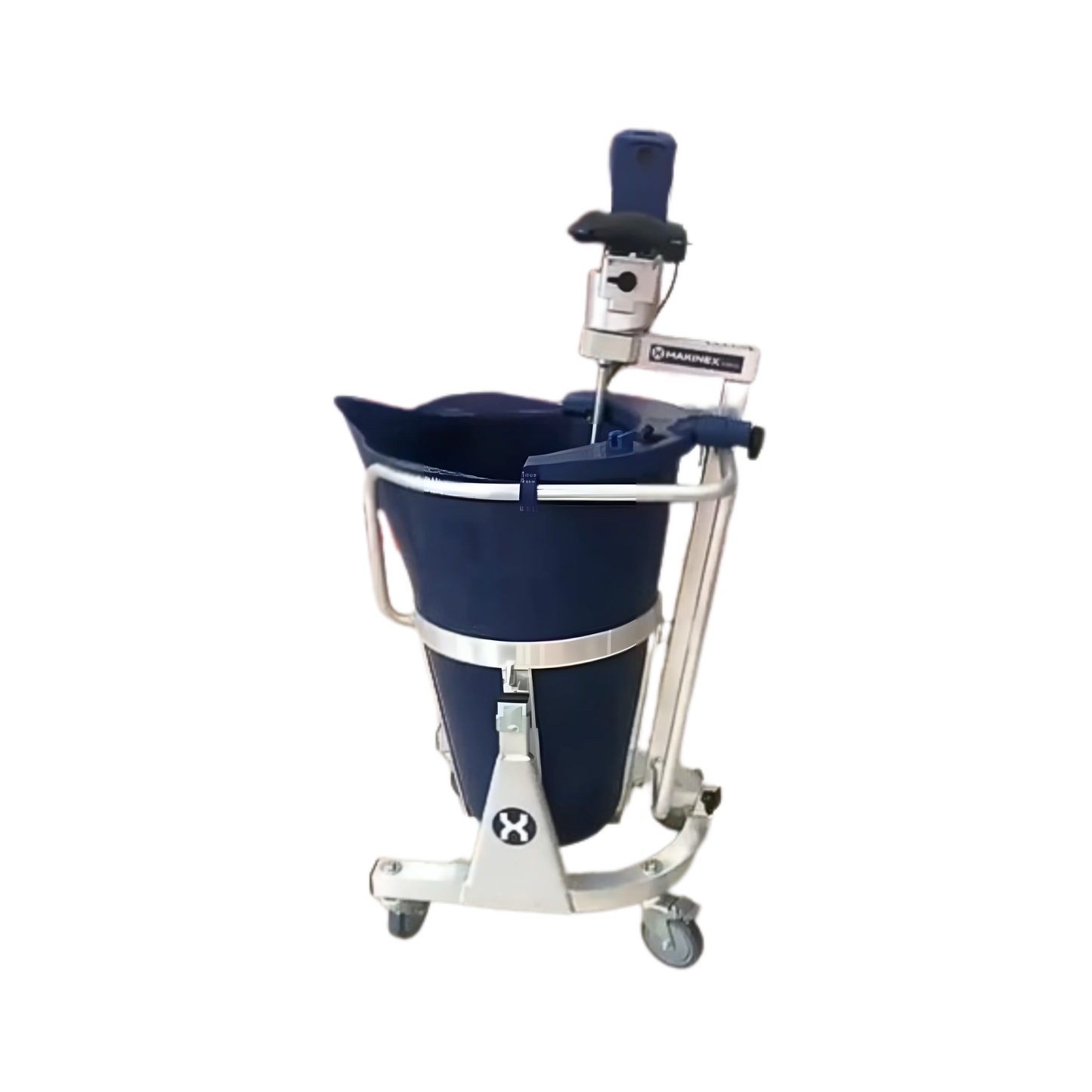 Makinex Mixing Station with a sturdy design and wheels for easy mobility and mixing tasks