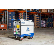 Makinex Portable Power Box with wheels, designed for easy transport and efficient power distribution in various settings