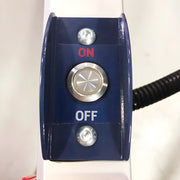 Makinex Powered Hand Truck control panel featuring ON and OFF buttons for easy operation