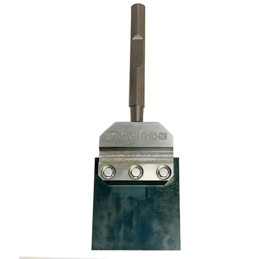 Makinex TSHC-SS-US-V2 heavy-duty scraper blade tool with sturdy metal handle and bolts