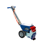 Makinex VS-125-US electric floor scraper with large wheels and ergonomic handle for heavy-duty surface removal