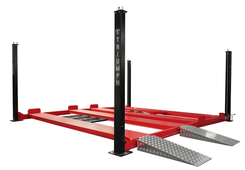 Triumph NSS-9000 9,000 lb Double-Wide Four Post Storage and Service Lift