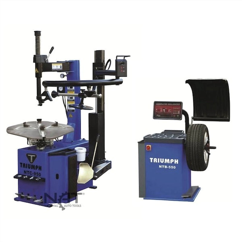 Triumph NTC-950-1 Tire Changer & NTB-550 Wheel Balancer Combo