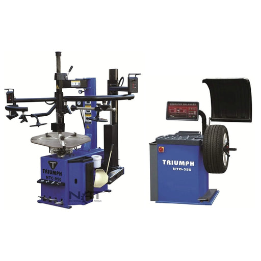 Triumph NTC-950-2 Tire Changer and NTB-550 Wheel Balancer Combo