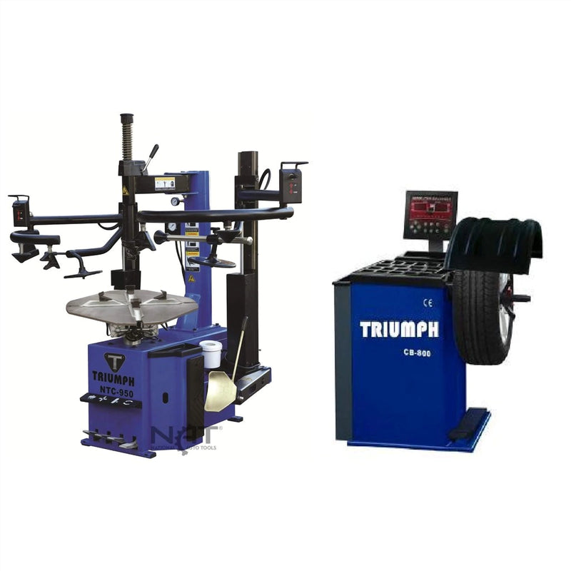 Triumph NTC-950-2 Tire Changer and NTB-800 Wheel Balancer Combo