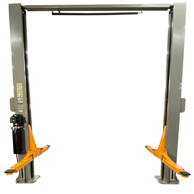 Triumph NTO-11AQ 11,000 lb Two-Post Auto Lift, Overhead Design with Truck Adapters