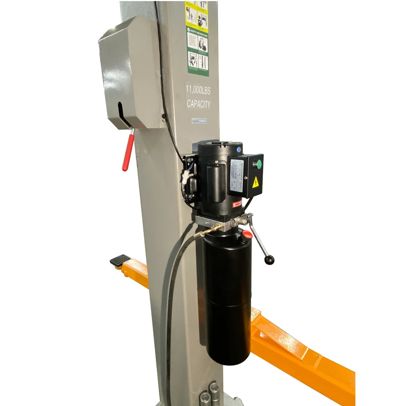 Triumph NTO-11AQ 11,000 lb Two-Post Auto Lift, Overhead Design with Truck Adapters