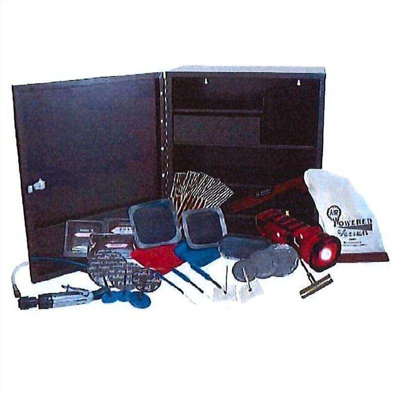 Triumph TI777 Professional Tire Repair Assortment with Wall Cabinet