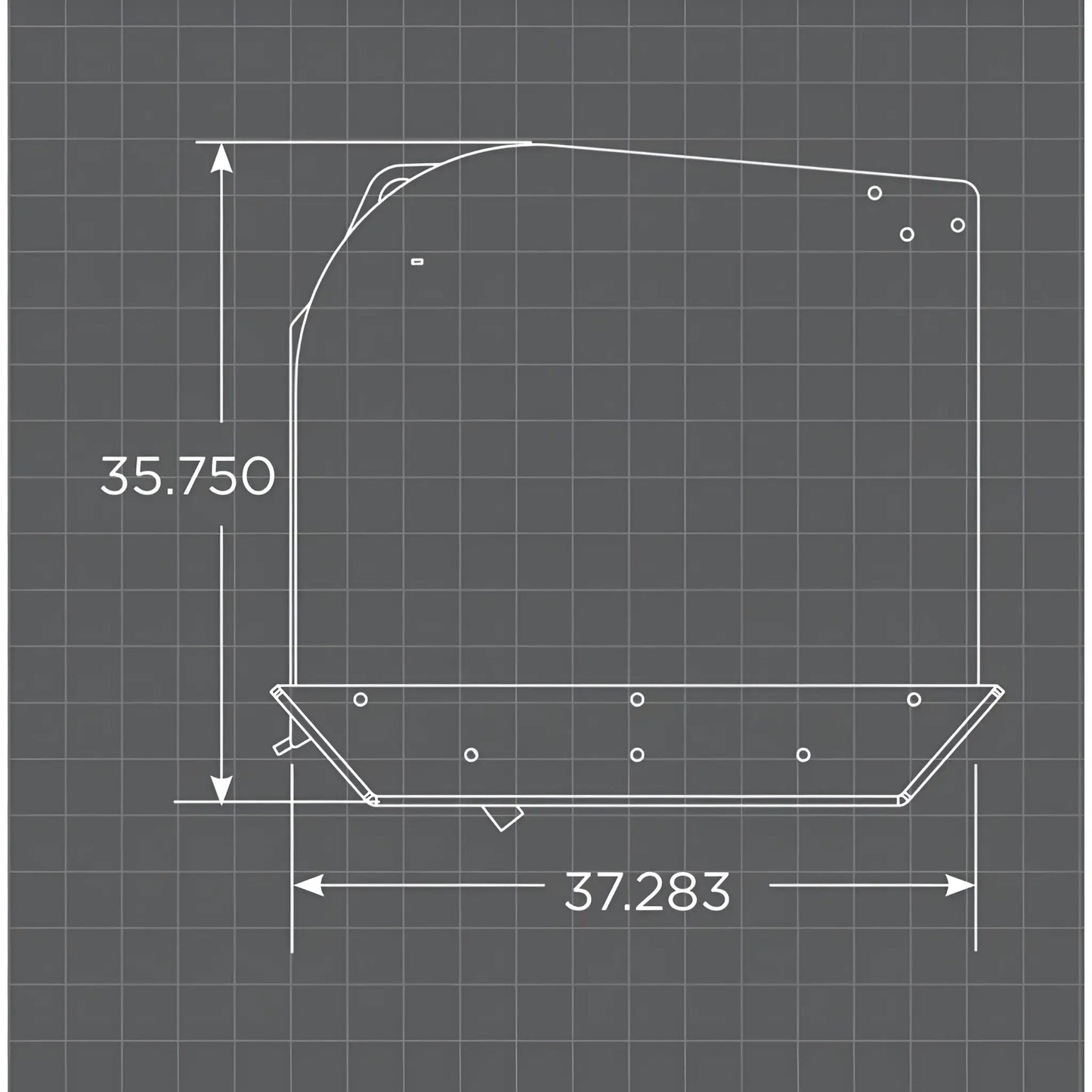 Loflin Fabrication Skid Steer Snow Pusher