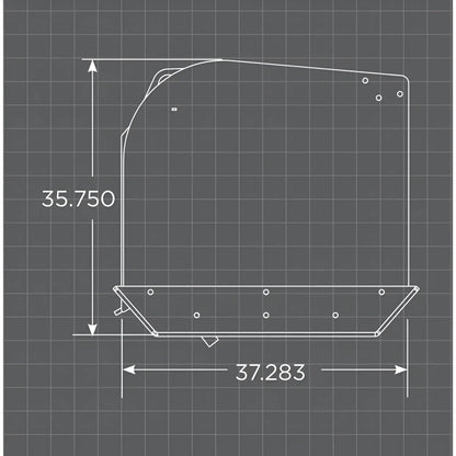 Loflin Fabrication Skid Steer Snow Pusher