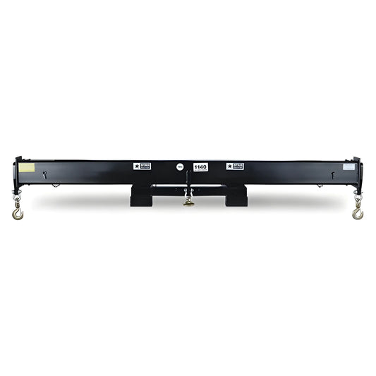 Star Industries 1160BA overhead lifting beam with hooks and black steel construction