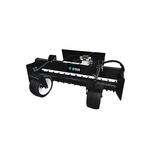 Star Industries 130-72 black heavy-duty landscape attachment with large wheels and sharp blades