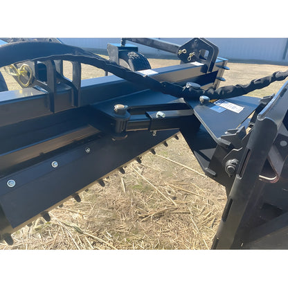 Close-up of Star Industries 130-72 heavy-duty agricultural tillage equipment blade attachment