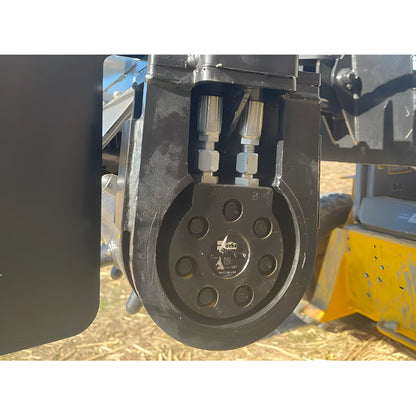 Close up of Star Industries 130-72 hydraulic component mounted on agricultural machinery