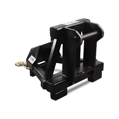 Heavy-duty black metal attachment labeled Star Industries 1303 for industrial or construction use