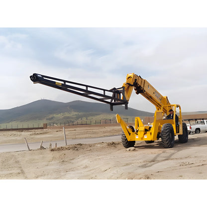 Yellow Star Industries 1310 telescopic handler lifting equipment on a construction site