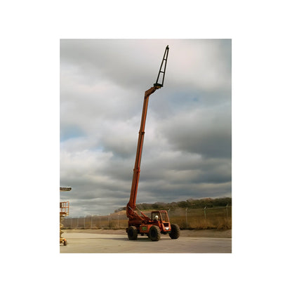 Star Industries 1320 heavy-duty telescopic boom lift with elevated platform on construction site
