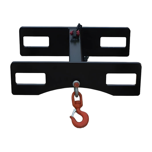 Star Industries 1370B heavy-duty black metal tow hitch with red safety hook