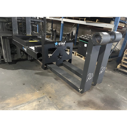 Star Industries 1390-FM heavy duty forklift attachment with reinforced steel forks in warehouse