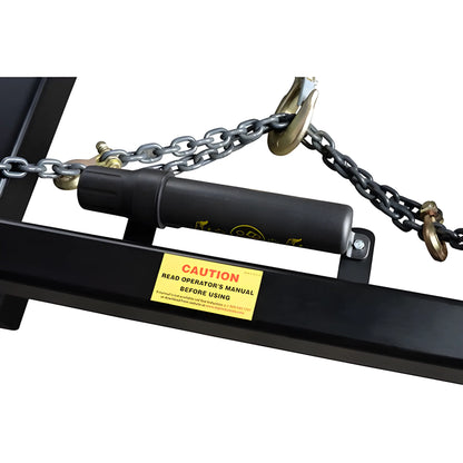 Star Industries 1395B 1395B_1394CH 1395B_1394PH heavy-duty chain and black metal component with caution label