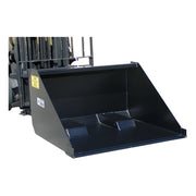 Star Industries 1400B black heavy-duty forklift bucket attachment with reinforced base