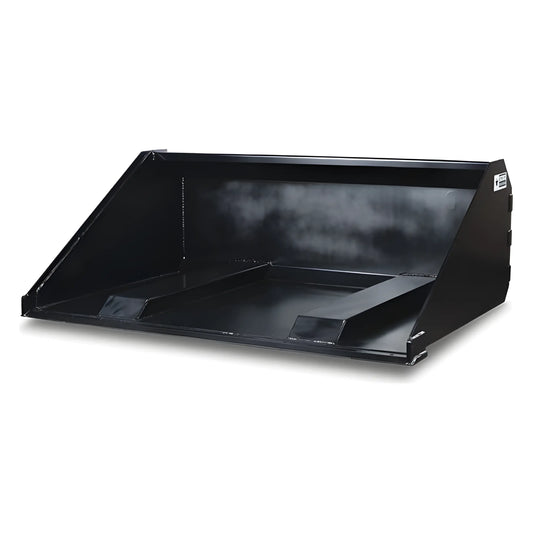 Star Industries 1408BHC heavy-duty black steel loader bucket attachment