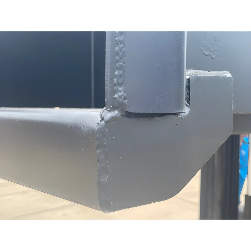 Close-up of a welded metal joint from Star Industries 1420 1425 1430 heavy-duty frame